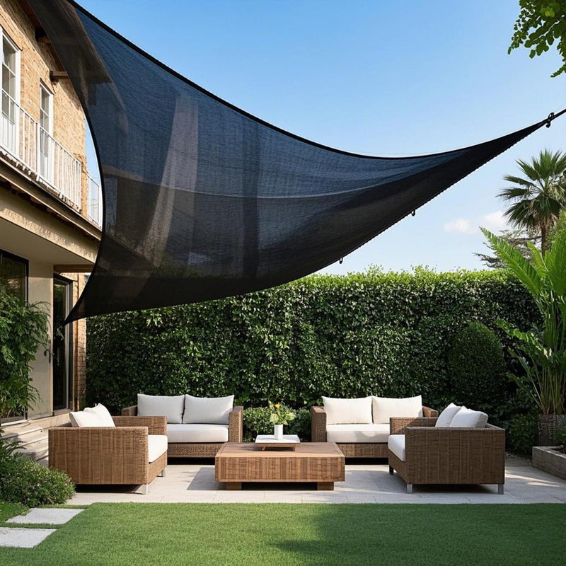 winemana 50% Black Shade Cloth  3.3 x 10 FT Garden Mesh Tarp for Plants Heat Protection with Grommets  Sunshade Plant Cover for Greenhouse  Barns Kennel  Outdoor Netting Screens for Patio & Porch - Image 2